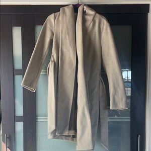 Zara Beige Open Front Coat